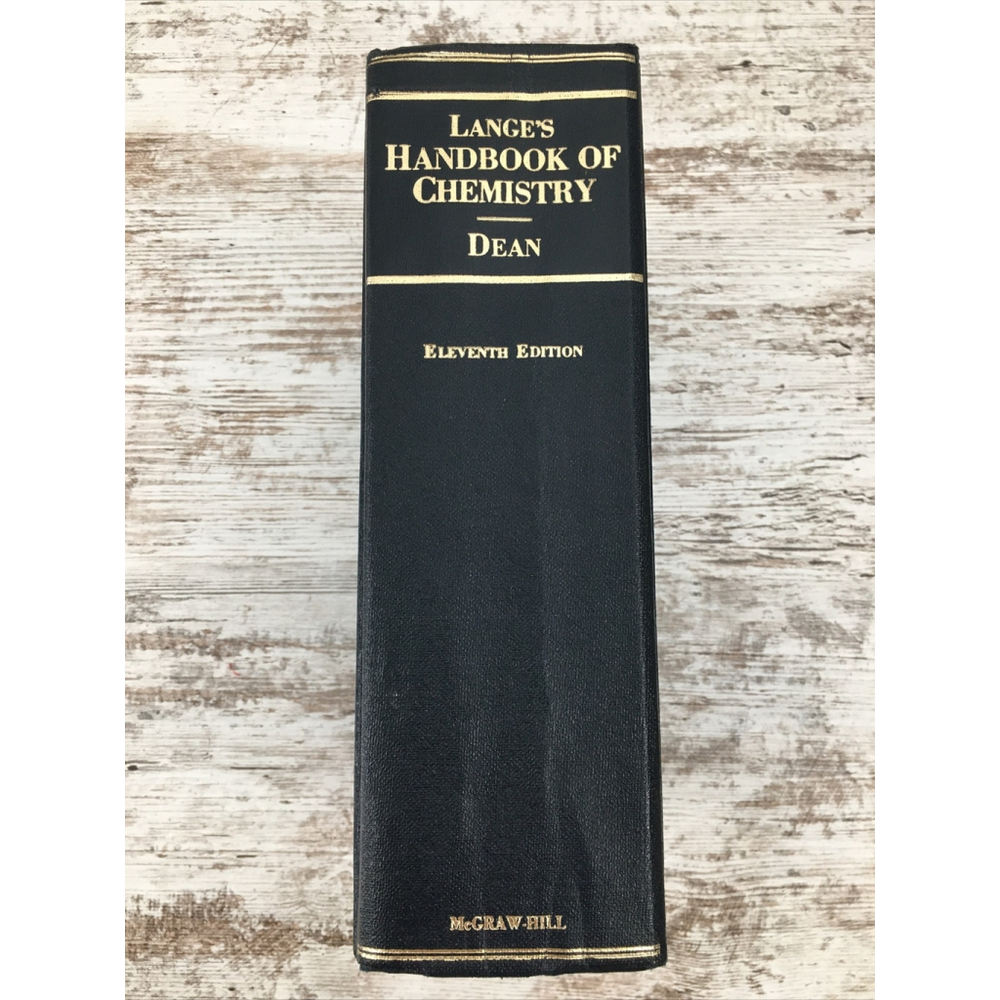 Lange's Handbook of Chemistry 11th Edition Vintage 1973 Hardcover John A Dean